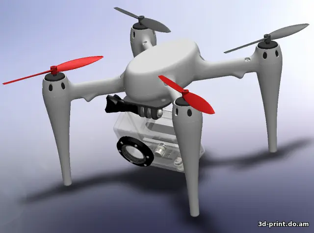 3D-модель "Корпус для квадрокоптера blade 200 QX"