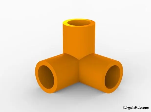 3D-модель "Уголок для Создания боксов из ПВХ труб 20 мм."