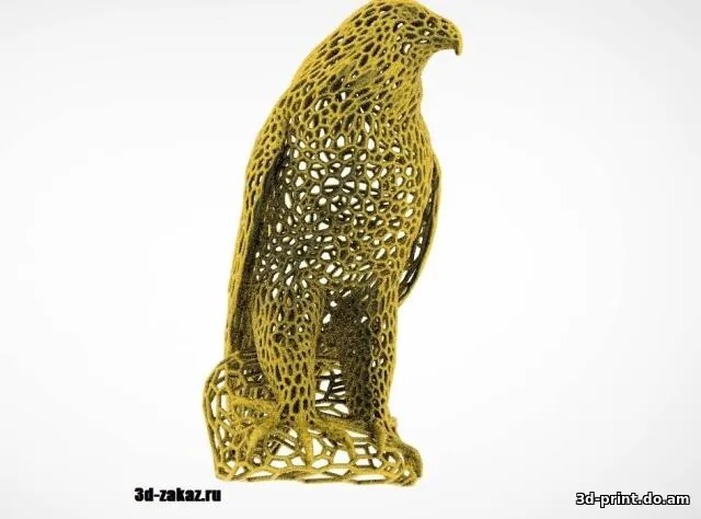 3D-модель "Орёл в стиле Voronoi"