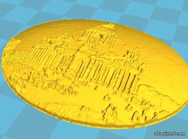 3D-модель "Исаакий барельеф"