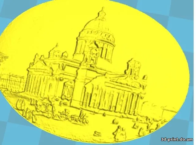 3D-модель "Исаакий барельеф"