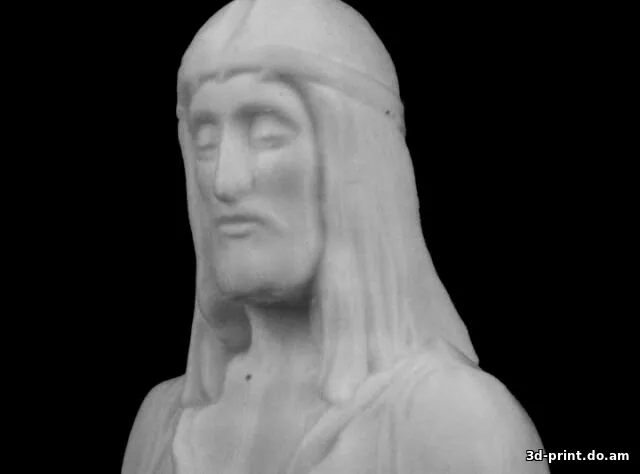 3D-модель "Бюст Иисуса Христа (Радомира) в национальном музее , Ренюон, Париж"
