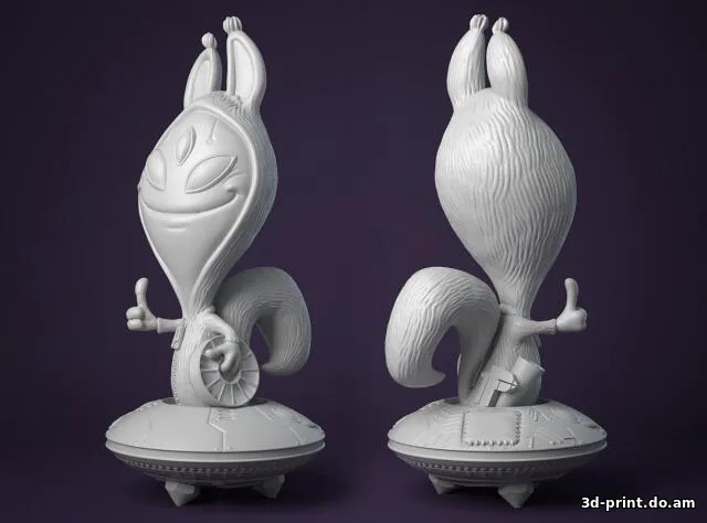 3D-модель "Инопланетный гость"