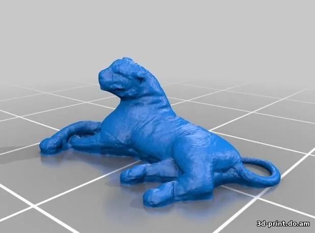3D-модель "Отдыхающий тигр"