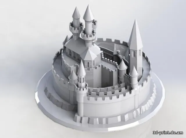 3D-модель "Фантастическая крепость"