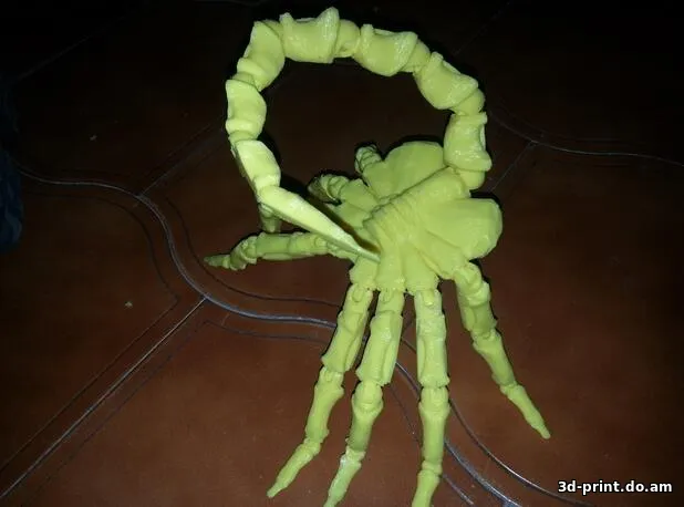 3D-модель "Шарнирный лицехват из Чужого"