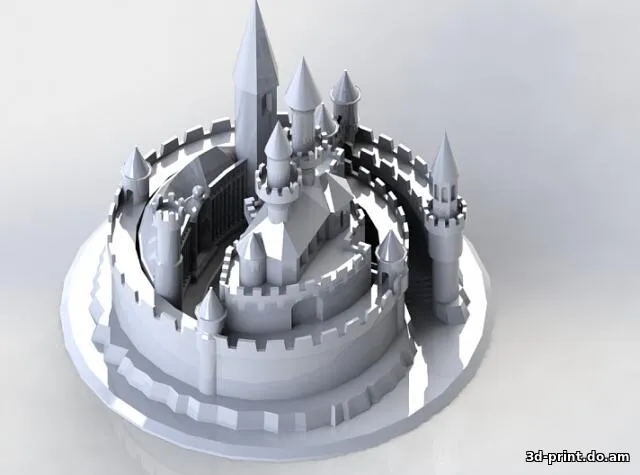 3D-модель "Фантастическая крепость"
