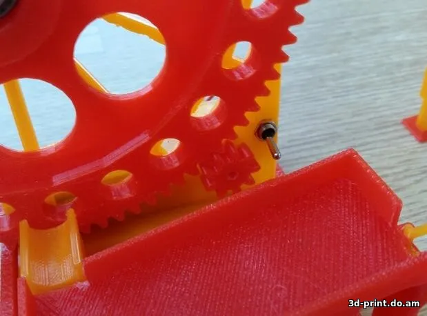 3D-модель "Дорожки для шариков с колесом"