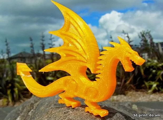 3D-модель "Плоский дракон"