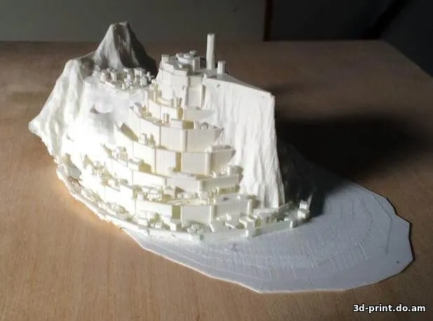 3D-модель "Минас-Тирит—столица Гондора" из "Властелин Колец"