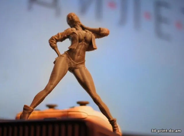 3D-модель "Девушка смотрящая в небо"