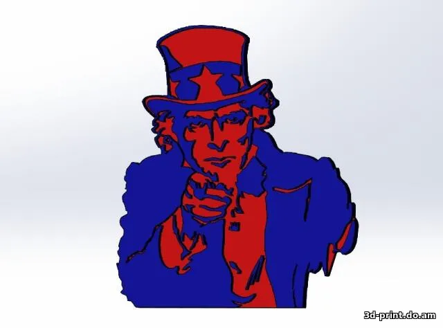 3D-логотип "Uncle Sam"