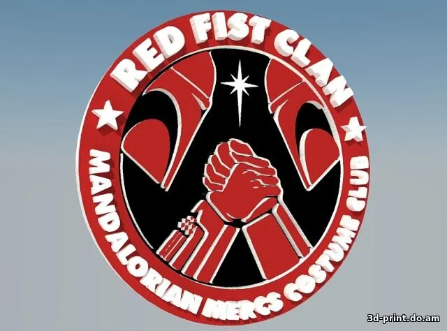 3D-логотип "Red Fist Clan"