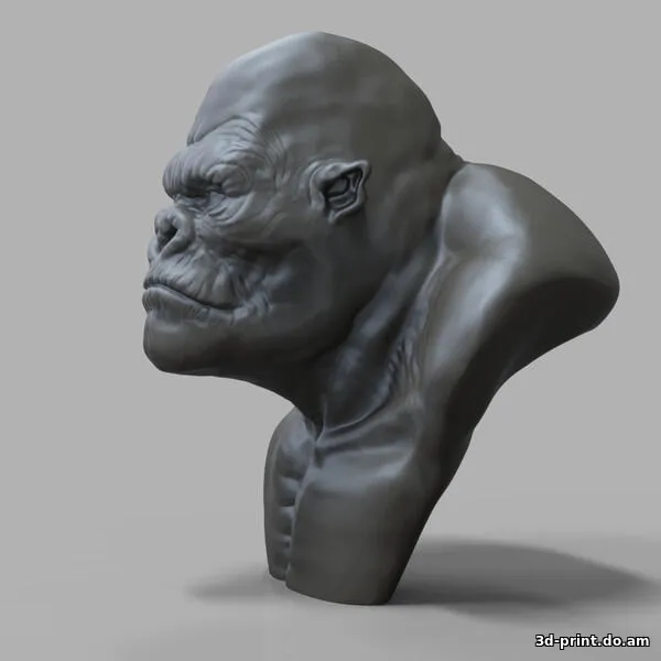 3D-модель "Бюст Кинг-Конга" 3D-модель "Бюст Кинг-Конга"