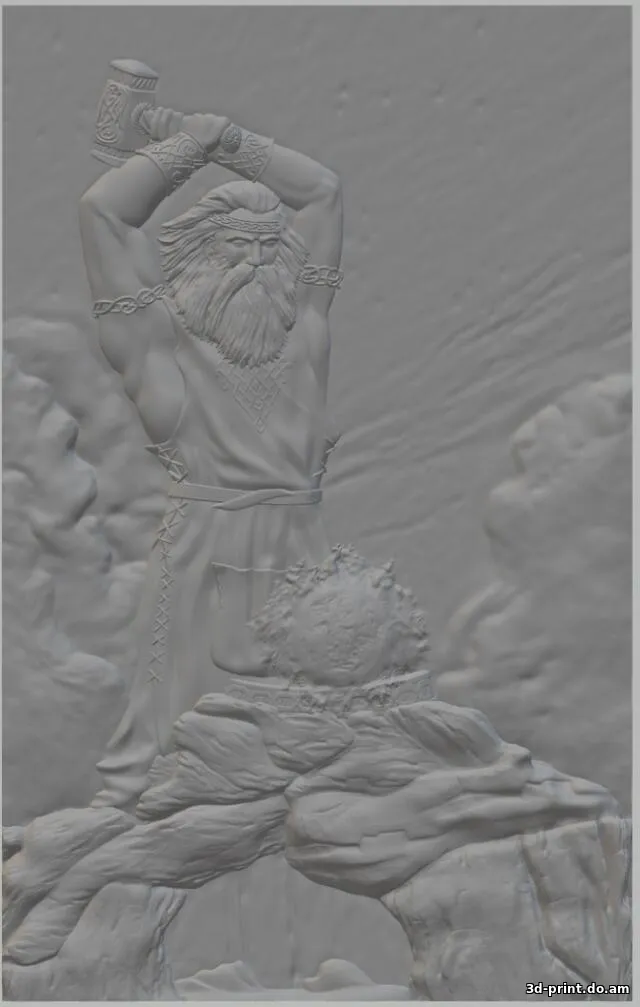 3D-модель "Барельеф "Сварог" Ожиганов"