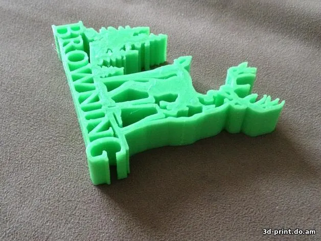 3D-модель "Логотип оружейной фирмы Browning"