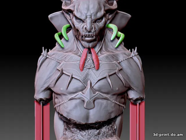 3D-модель "Голова и торс ввампира"