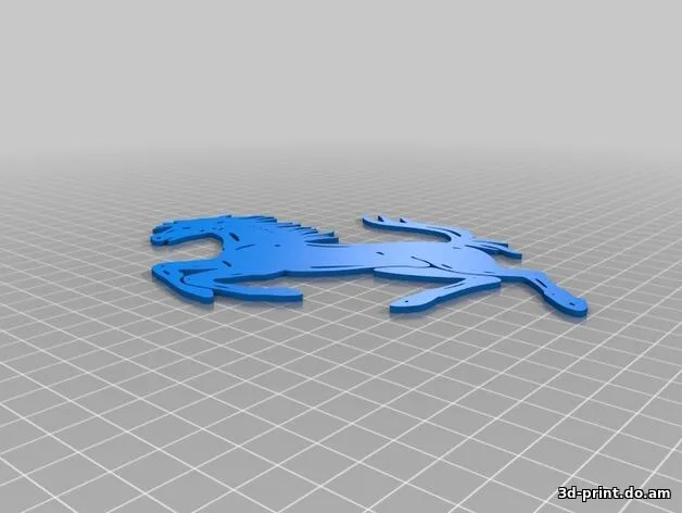 3D-модель "Гарцующий жеребец"