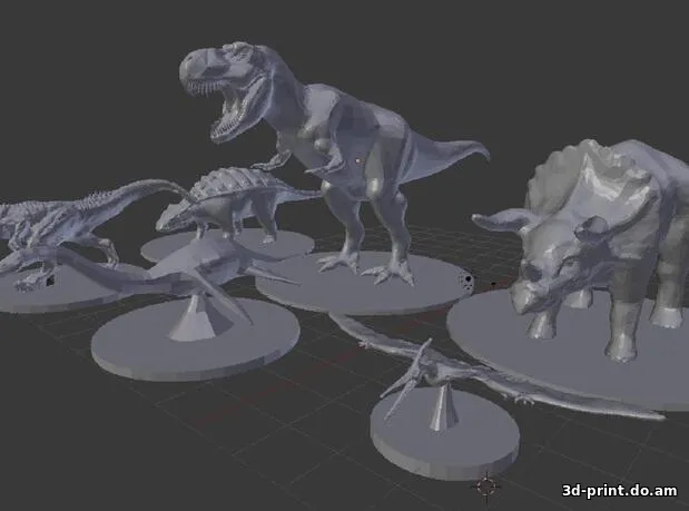 3D-модель "Динозавры"