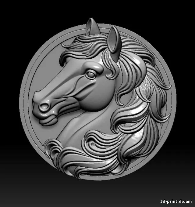 3D-модель "Голова коня - Символ 2026 -2"