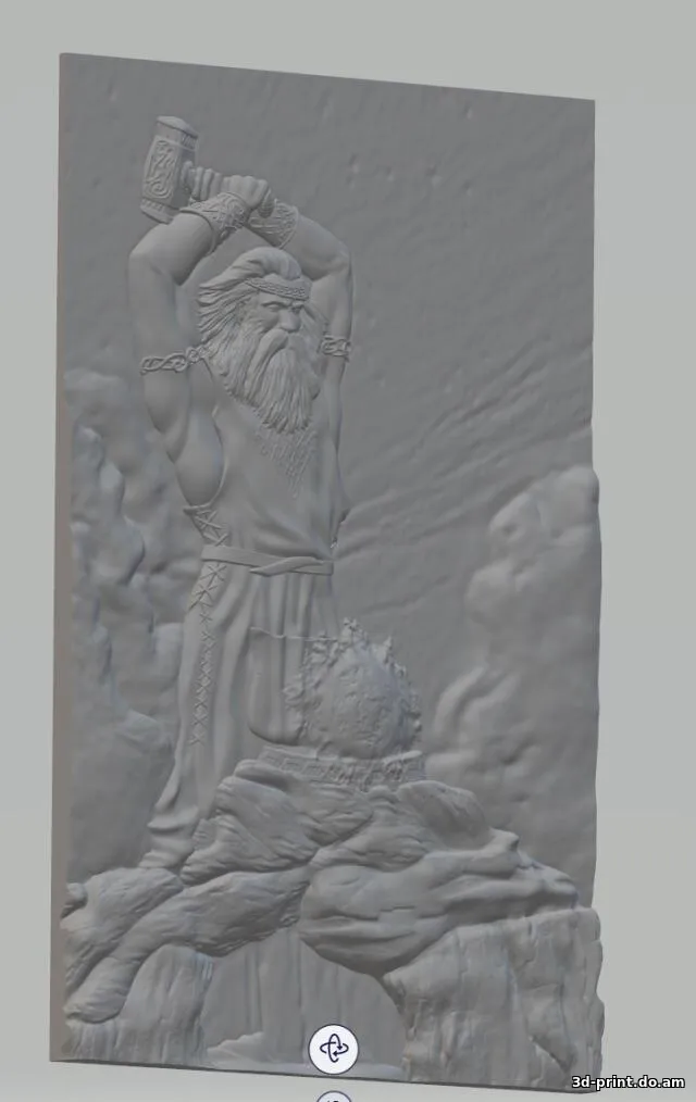 3D-модель "Барельеф "Сварог" Ожиганов"