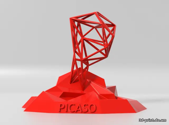3D-логотип "Picaso mountain"
