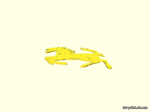 3D-модель "Гарцующий жеребец"