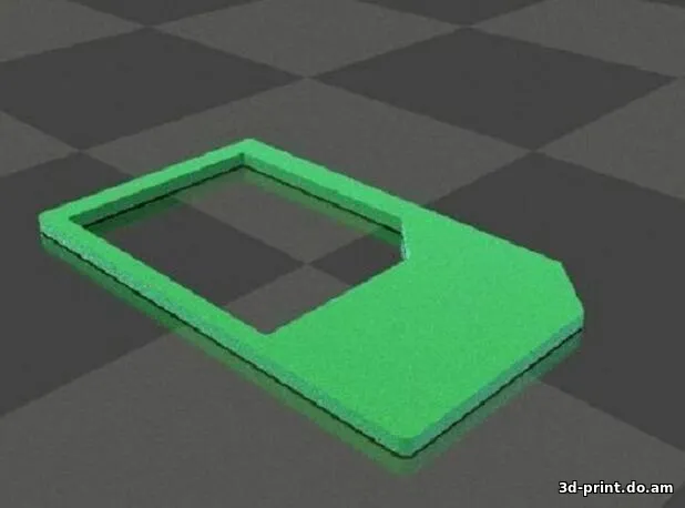 3D-модель "Адаптер MicroSim2Sim (МикроСим к Сим)"