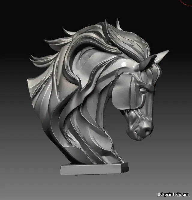 3D-модель "Голова коня - Символ 2026"