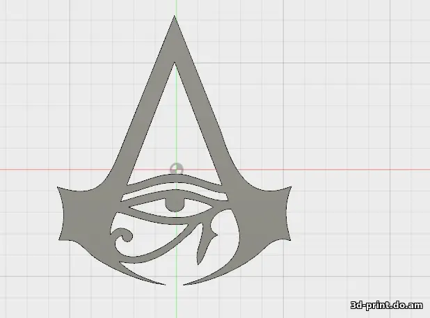 3D-логотип "assassin's creed"