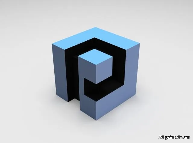 3D-логотип "pCUBE и pSHIELD"