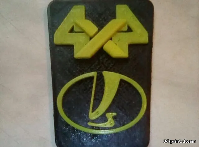 3D-логотип "Авто логотипы (Рено, Митсубиши, Лада 4х4)"