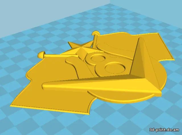 3D-логотип "V8 с флагами"