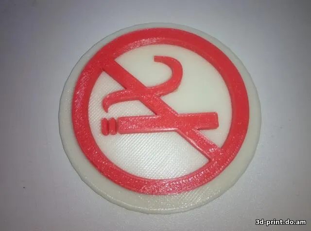 3D-логотип "Не курить / no smoking"