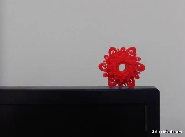 3D-логотип "Солнечный механизм, Solar Gear"