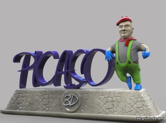 3D-логотип "Marko and picaso"