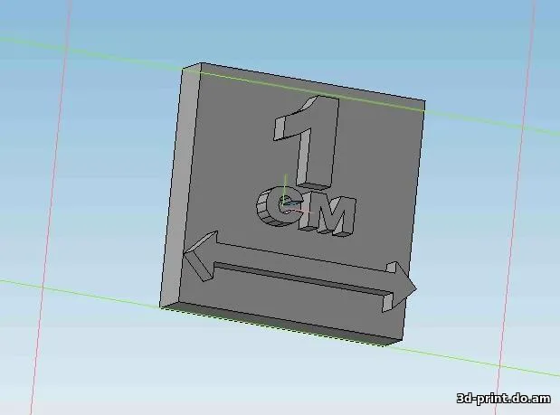 3D-логотип "1 см"