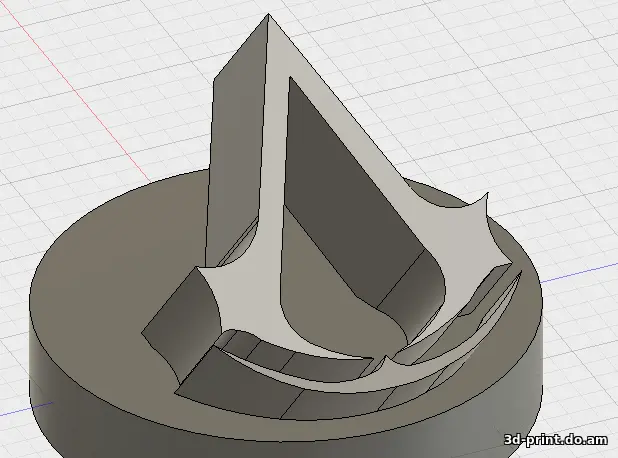 3D-логотип "Assassin's creed 2"