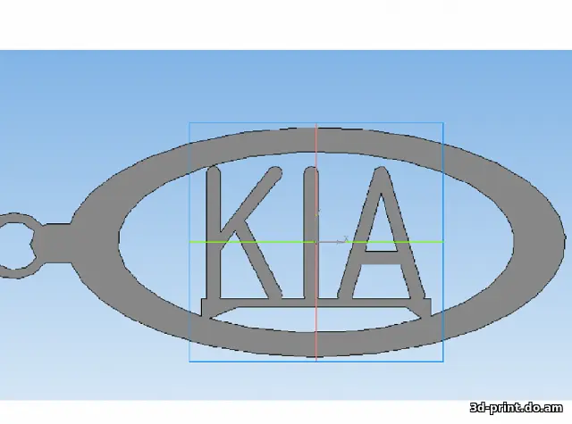 3D-логотип "KIA"
