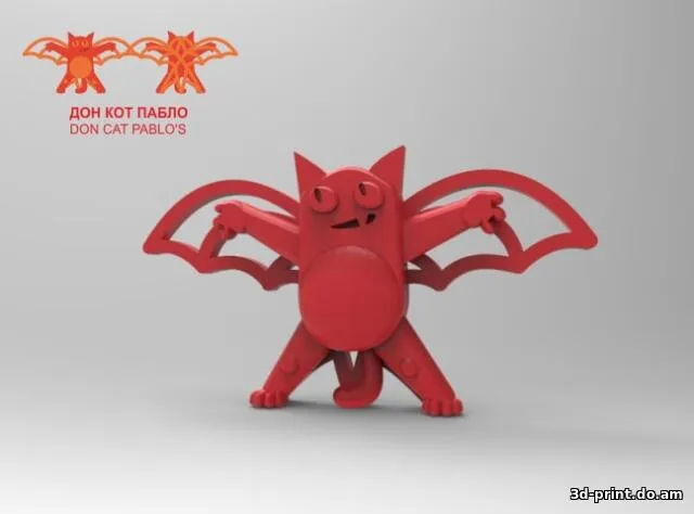 3D-логотип "Дон Кот Пабло, Don Cat Pablo's"