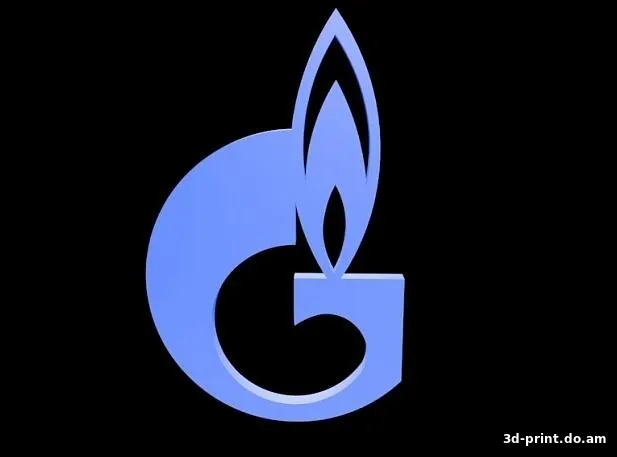 3D-логотип "Газпром"