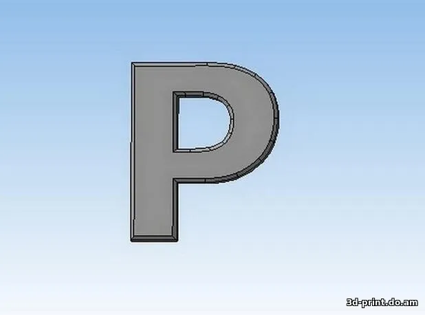 3D-логотип "Буквы для слов "ОТКРЫТО" и "ЗАКРЫТО""