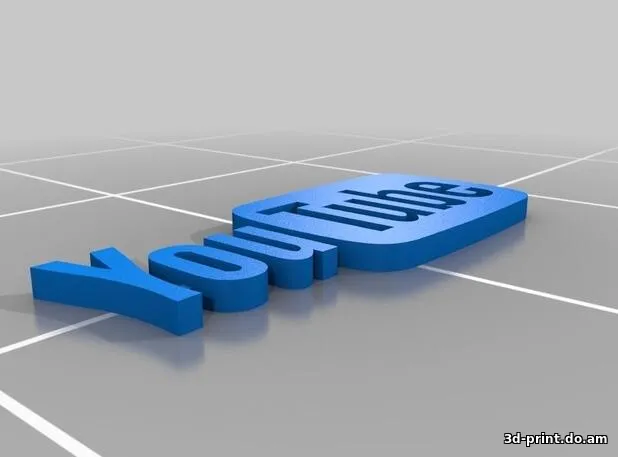 3D-логотип "YouTube"