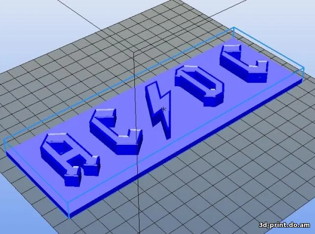 3D-логотип "AC/DC"