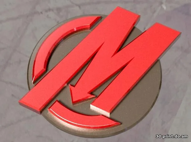 3D-логотип "Мстители / The Avengers"