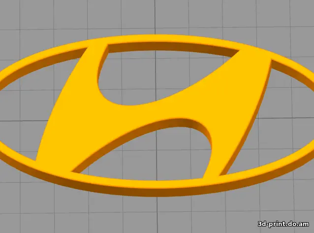 3D-логотип "Hyundai"