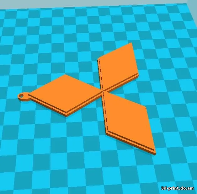 3D-логотип "MITSUBISHI"