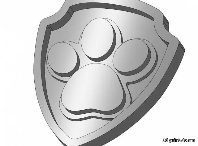 3D-логотип "Щенячий патруль"