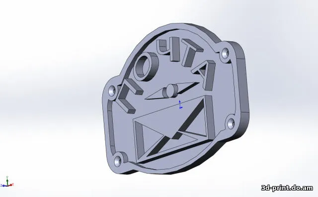 3D-логотип "Табличка Почта"