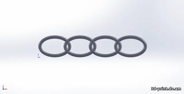 3D-логотип "AUDI / Ауди"